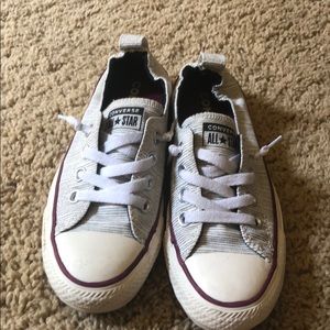 Converse Shoes - Black cream striped converse All stars size 6 Converse Shoes - Black cream striped converse All stars size 6